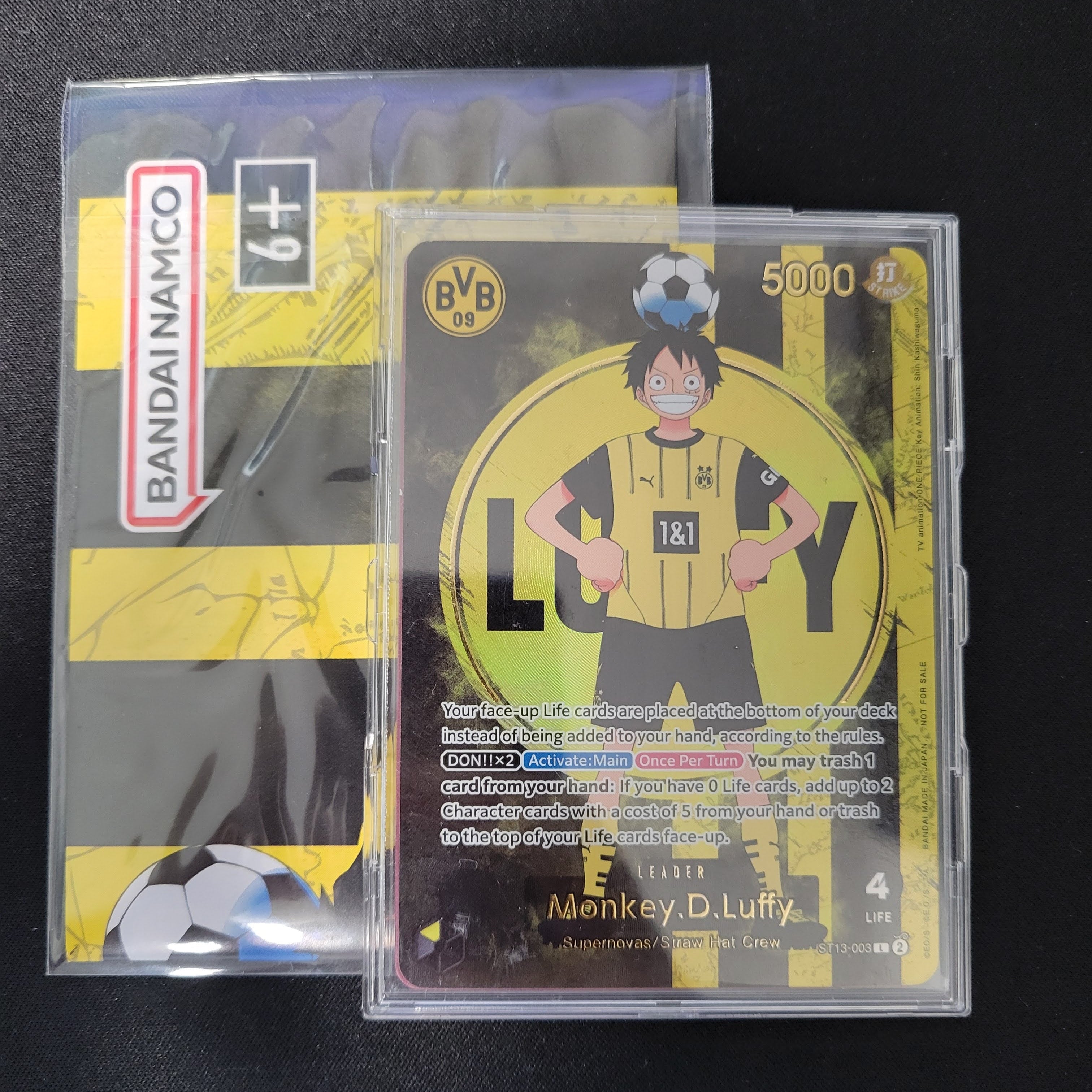 モンキー・D・ルフィ 【リーダー】【ドルトムント】【プロモ】【黒黄】 ワンピースカード ルフィ ドルトムント プロモ 未開封 黒黄